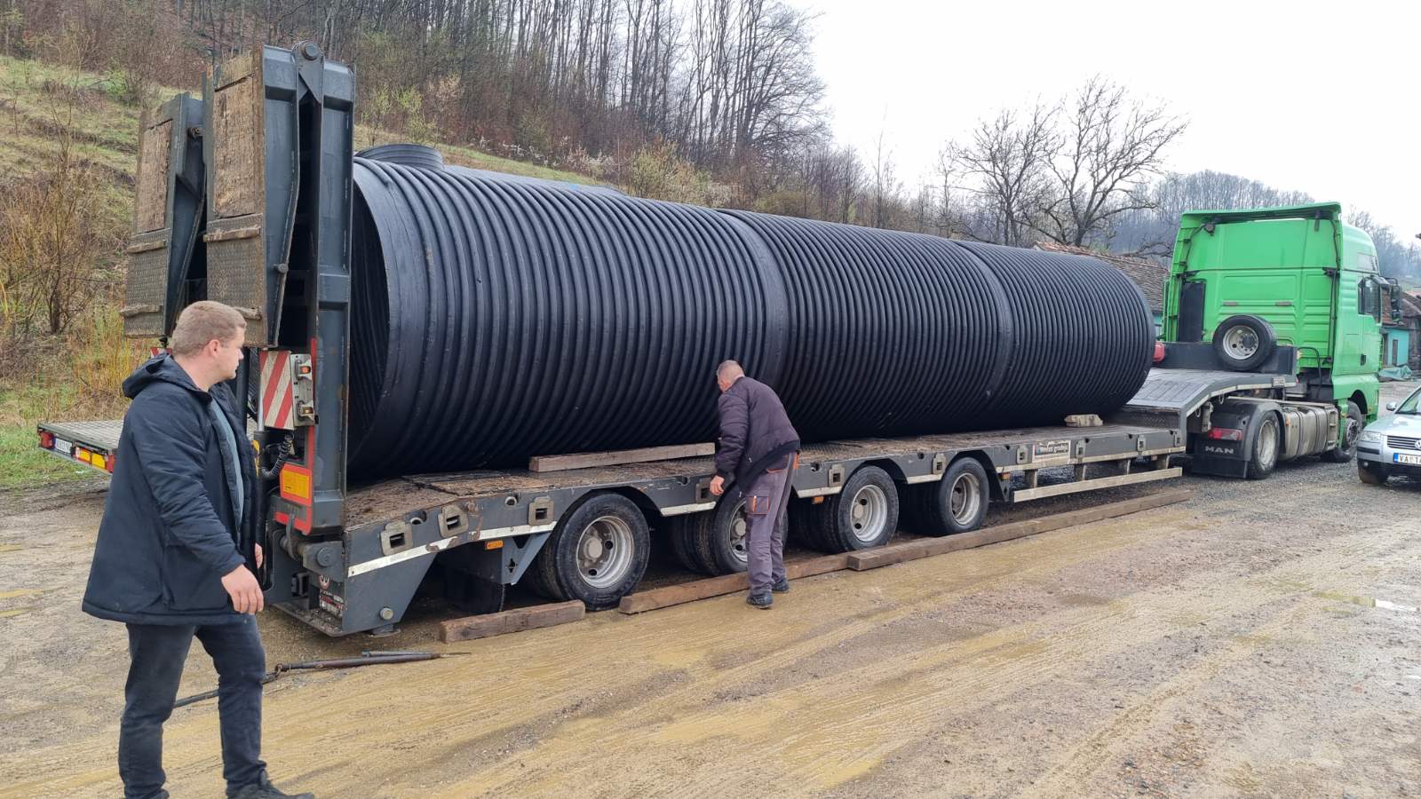 Plastični horizontalni rezervoar